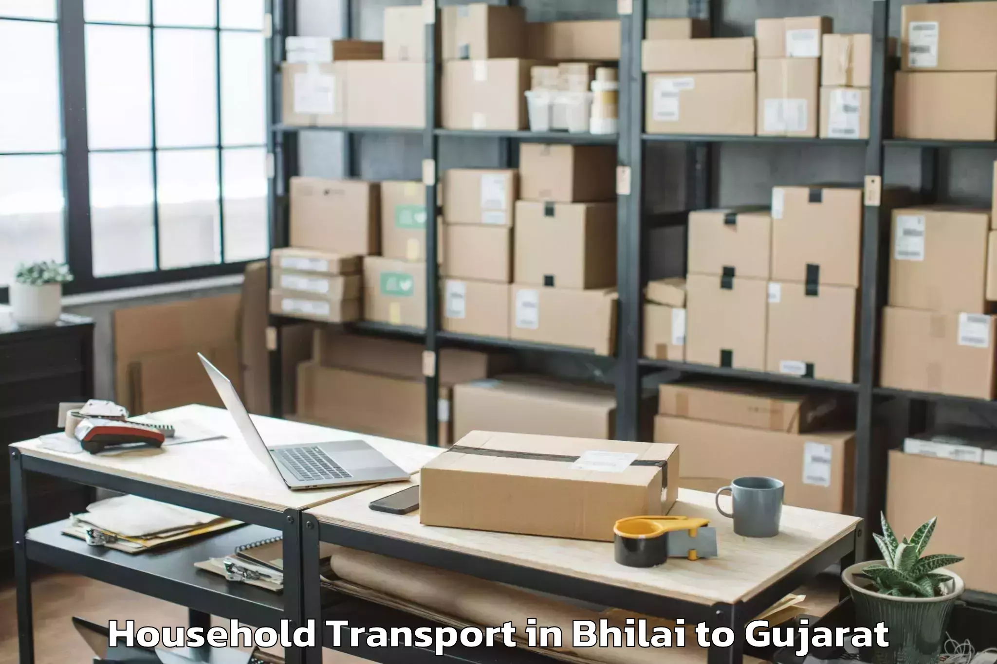 Discover Bhilai to Himatnagar Household Transport